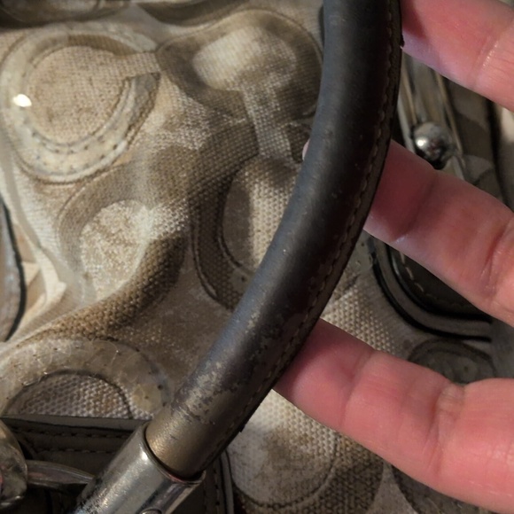 Coach Kristin Op art Sequin Stachel Shoulder Bag - Picture 8 of 16